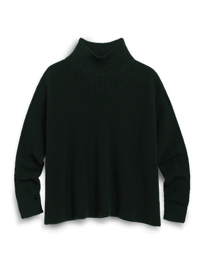 MONTECITO TURTLENECK British Racing Green, Pure Italian Cotton