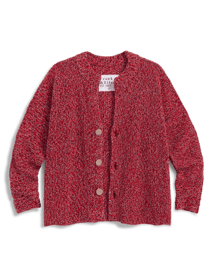 MONTECITO CARDIGAN Firecracker, Pure Italian Cotton