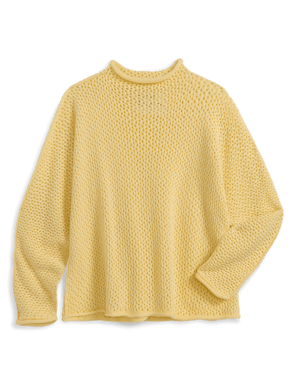 MONTEREY POINTELLE Lemon Yellow, Pure Italian Cotton