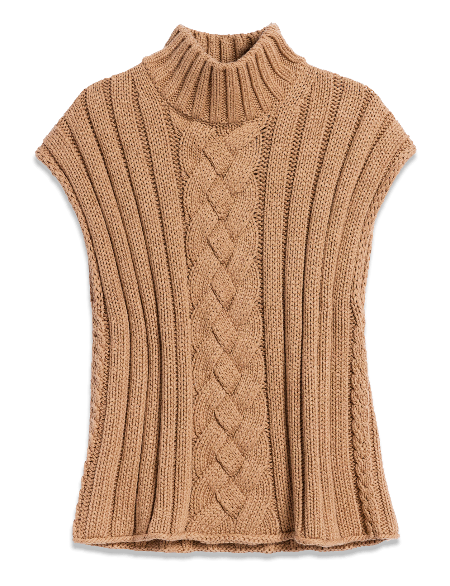 COTSWOLDS VEST Camel, Pure Italian Cotton