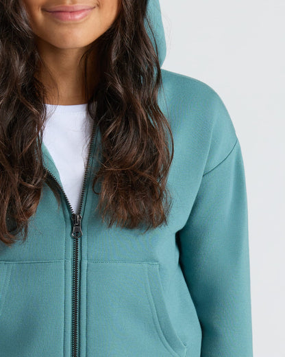 Girls Stormcloud Cropped Zip Hoodie & Relaxed Joggers 2-Pack