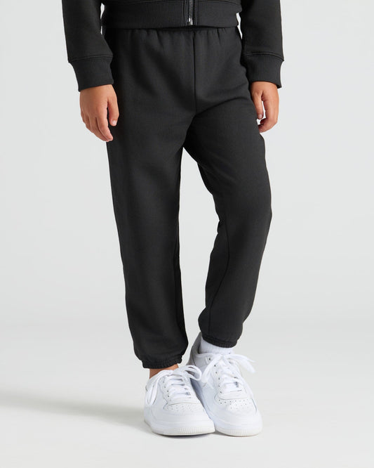 Girls Black Relaxed Joggers