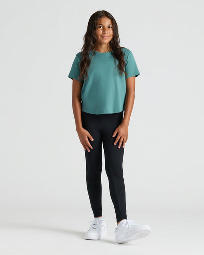 Girls All Black Foldover Legging 2-Pack