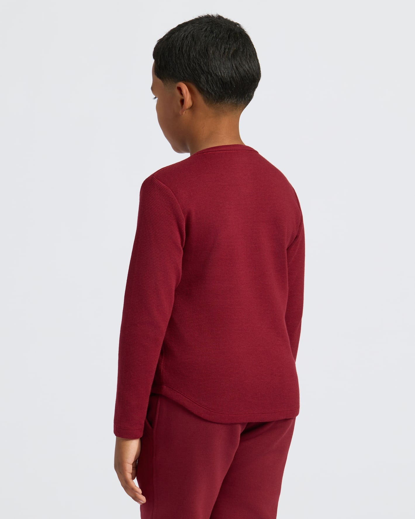 Boys' Waffle Long Sleeve Henley 6-Pack