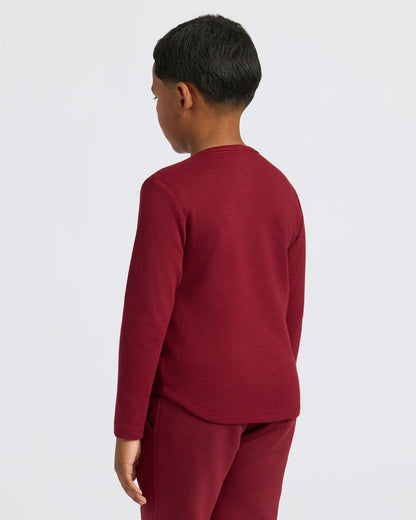 Boys' Waffle Long Sleeve Henley 6-Pack