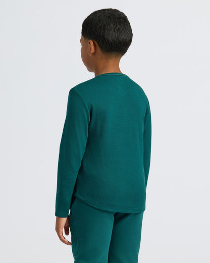 Boys' Waffle Long Sleeve Henley 3-Pack