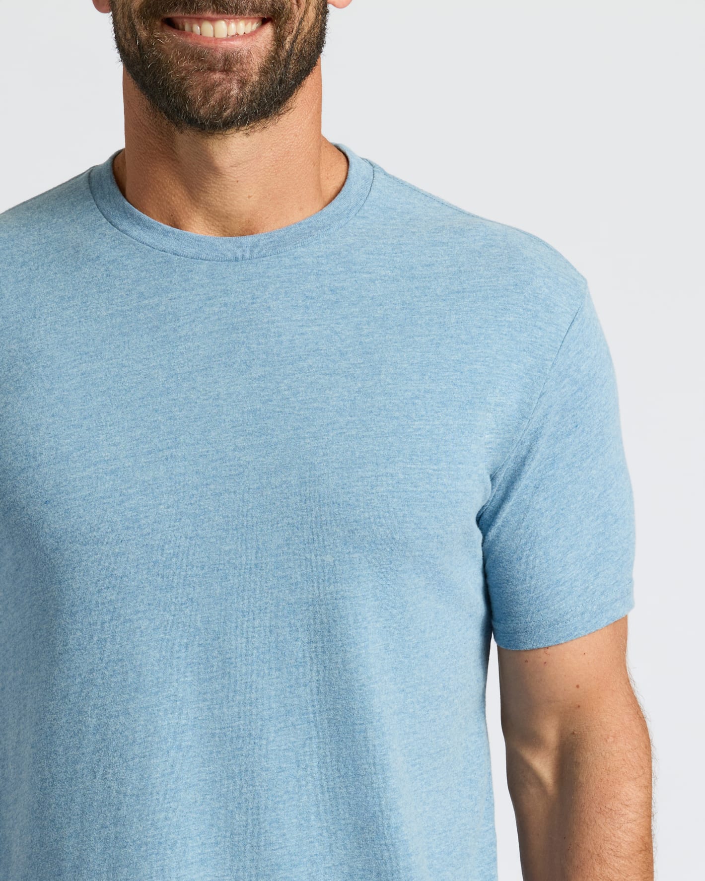 Heather Indigo Classic Crew Neck