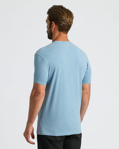 Heather Indigo Classic Crew Neck