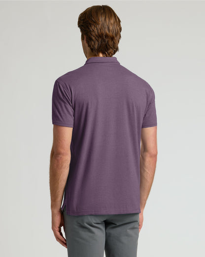 Dark Heather Plum Classic Polo