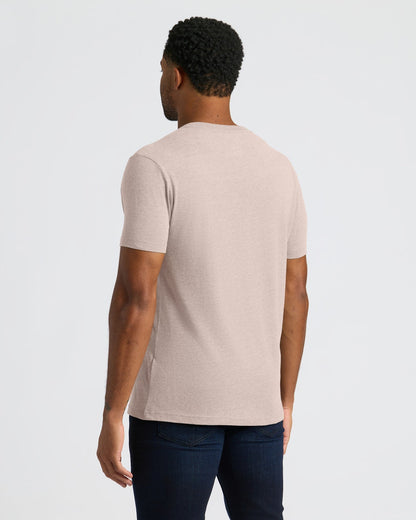 Light Heather Slate Mauve Classic V-Neck