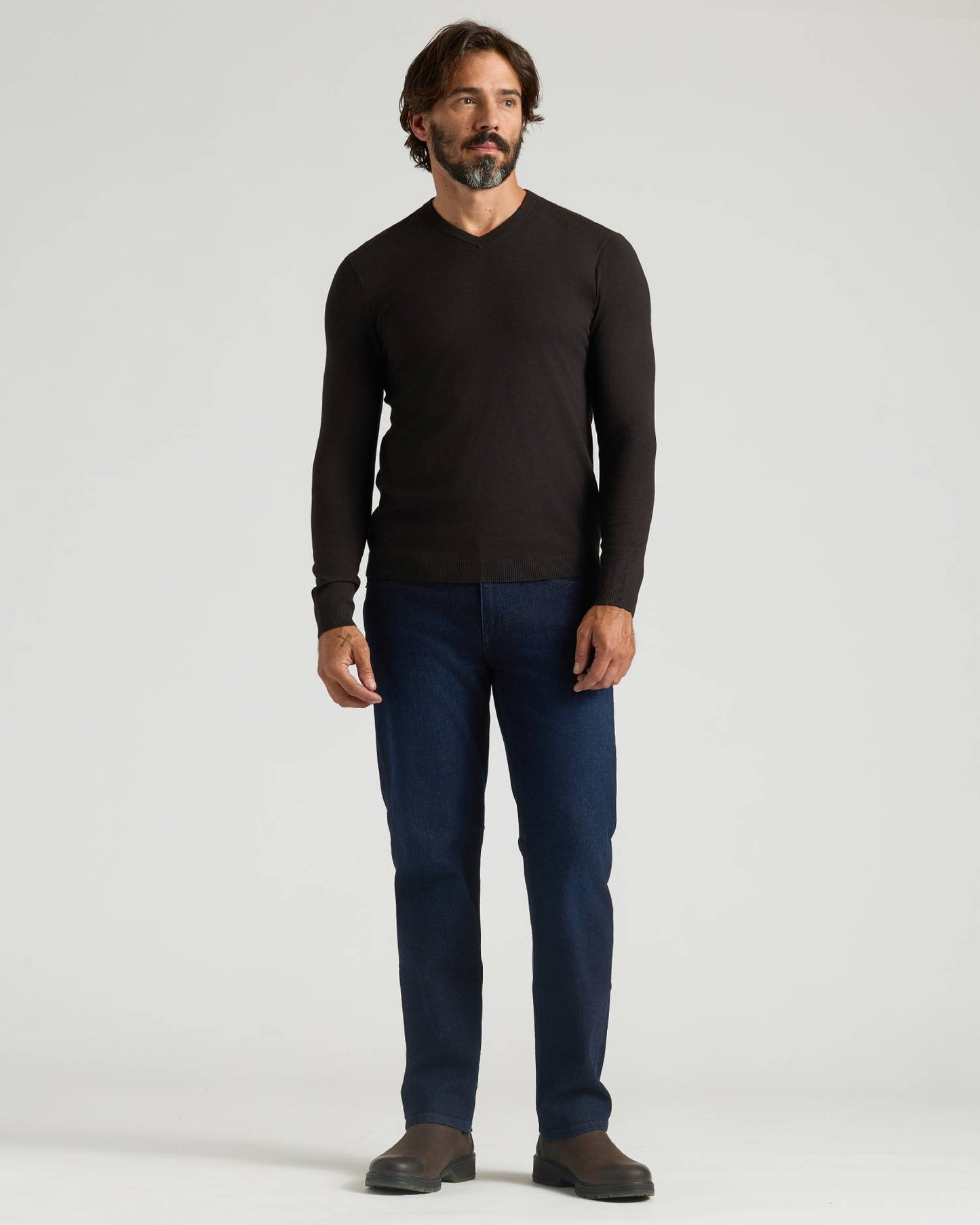 All Black Dressy V-Neck Sweater 2-Pack