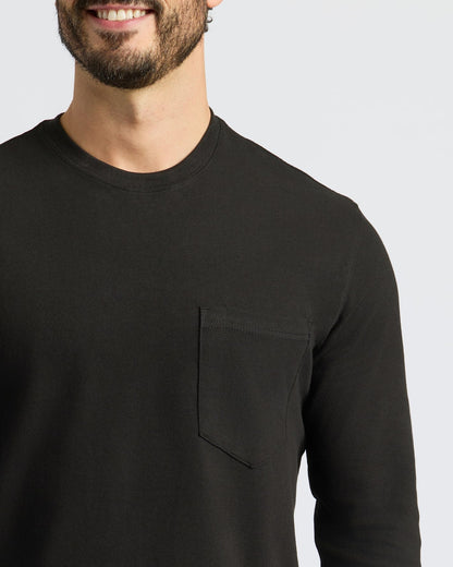 Staple Heavyweight Long Sleeve Pocket Crew 4-Pack