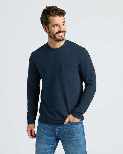 Staple Heavyweight Long Sleeve Pocket Crew 4-Pack