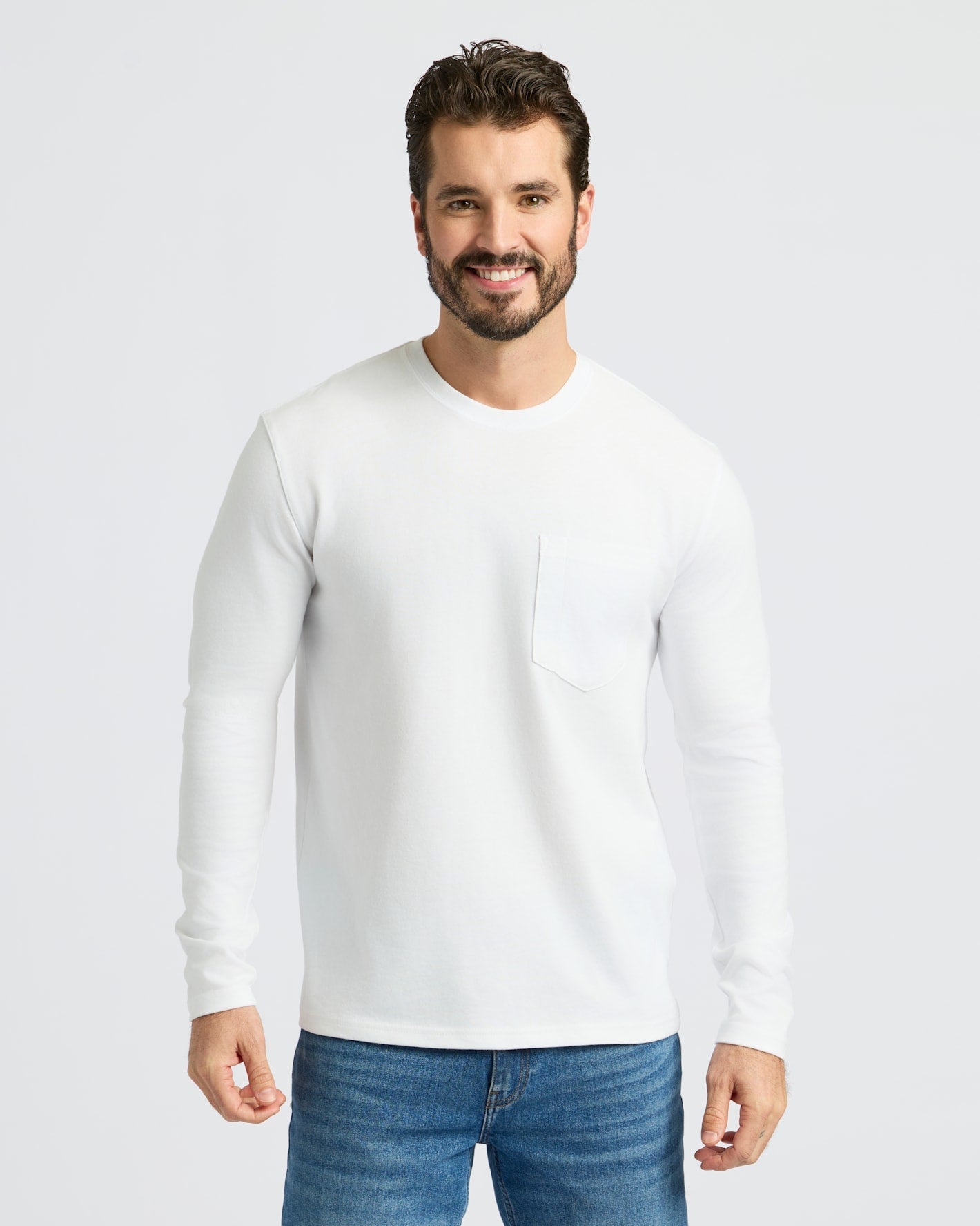 Staple Heavyweight Long Sleeve Pocket Crew 4-Pack