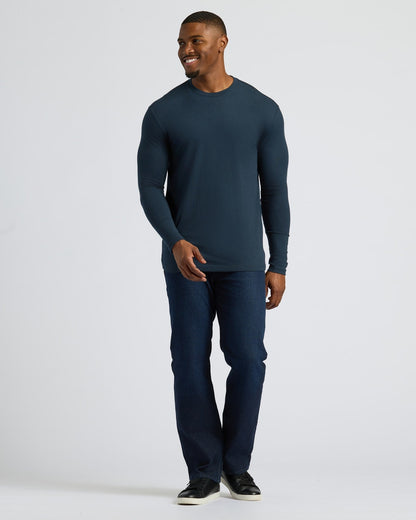 All Navy Tall Classic Long Sleeve Crew 6-Pack