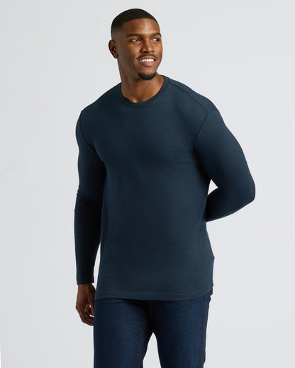 All Navy Tall Classic Long Sleeve Crew 6-Pack