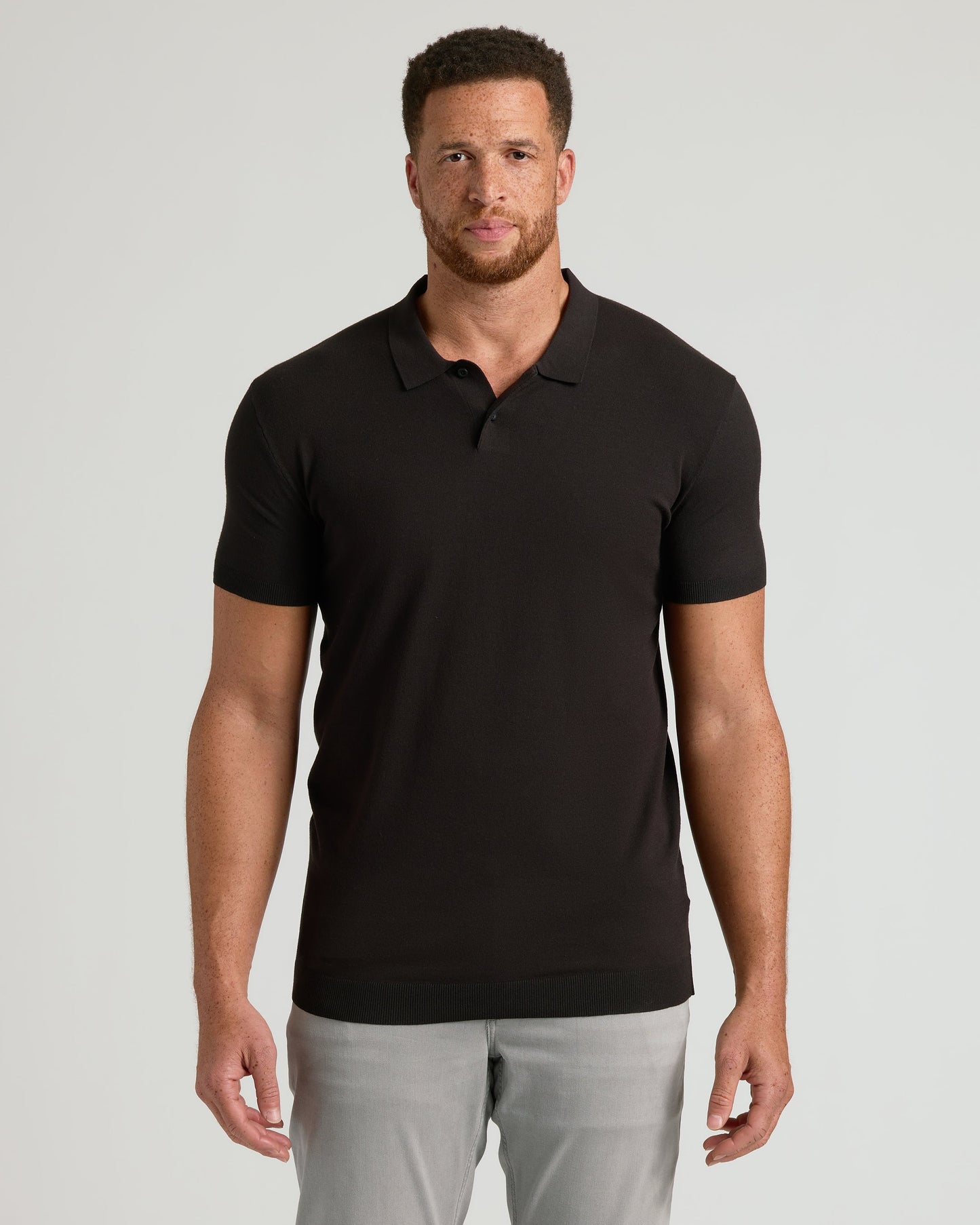 Black Tall Dressy Polo 3-Pack
