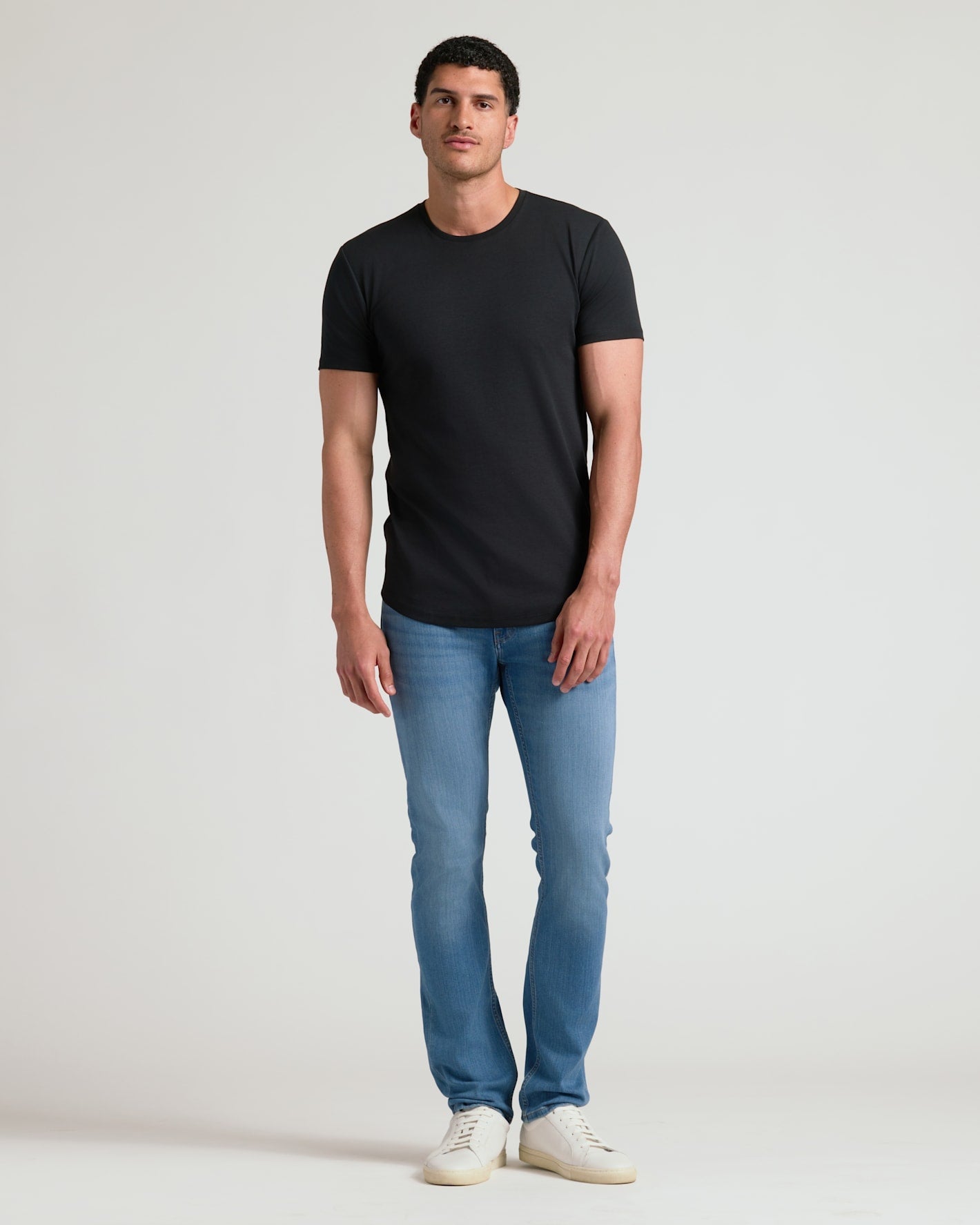 Tall Pima Cotton Blend Curved Hem Crew 7-Pack