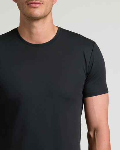 Tall Pima Cotton Blend Curved Hem Crew 7-Pack