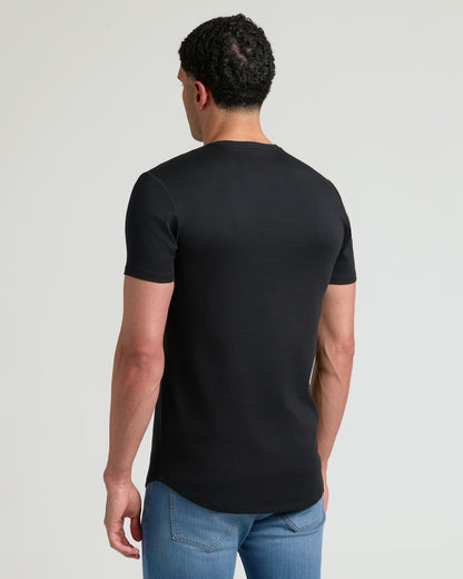 Tall Pima Cotton Blend Curved Hem Crew 7-Pack