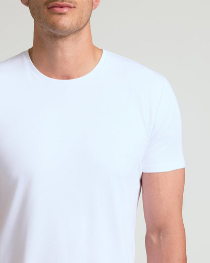 Tall Pima Cotton Blend Curved Hem Crew 7-Pack