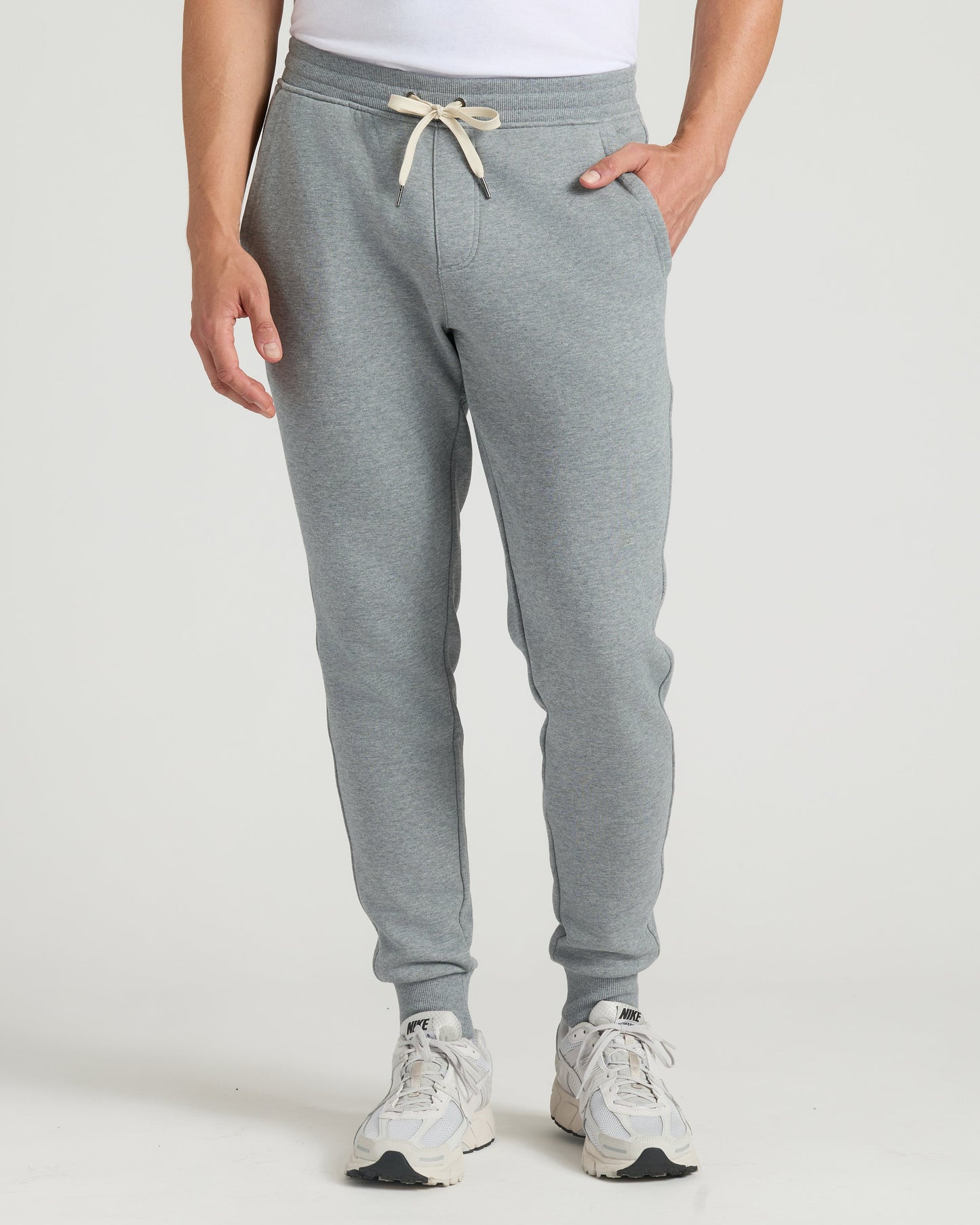 Medium Heather Gray Tall Fleece French Terry Joggers