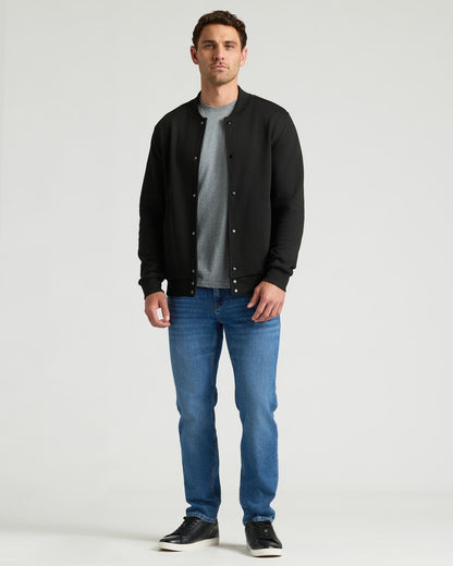 Black Fleece Bomber Jacket