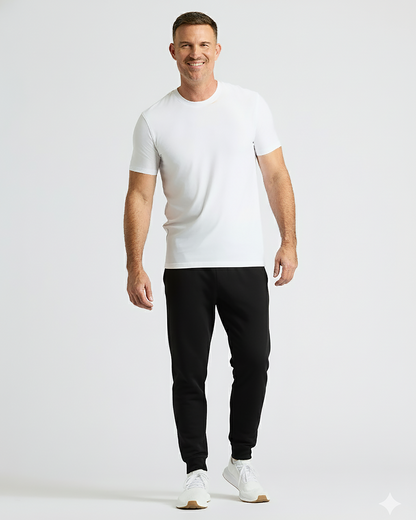 Black & Charcoal Heather Gray Active Training Joggers 2-Pack