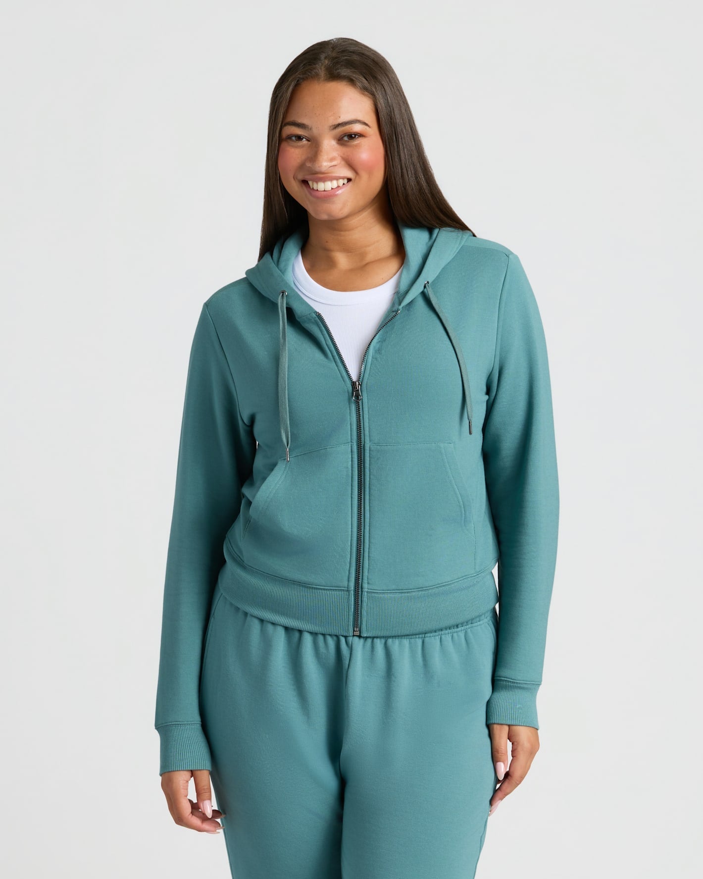 Womens Stormcloud Crop Zip Hoodie & Relaxed Jogger 2-Pack