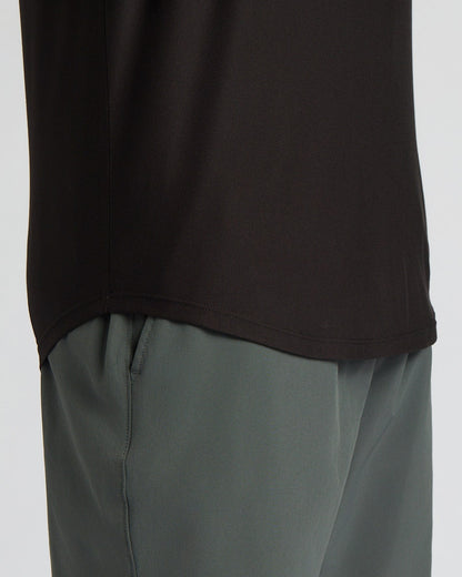 All Black Active Curved Hem Crew 6-Pack