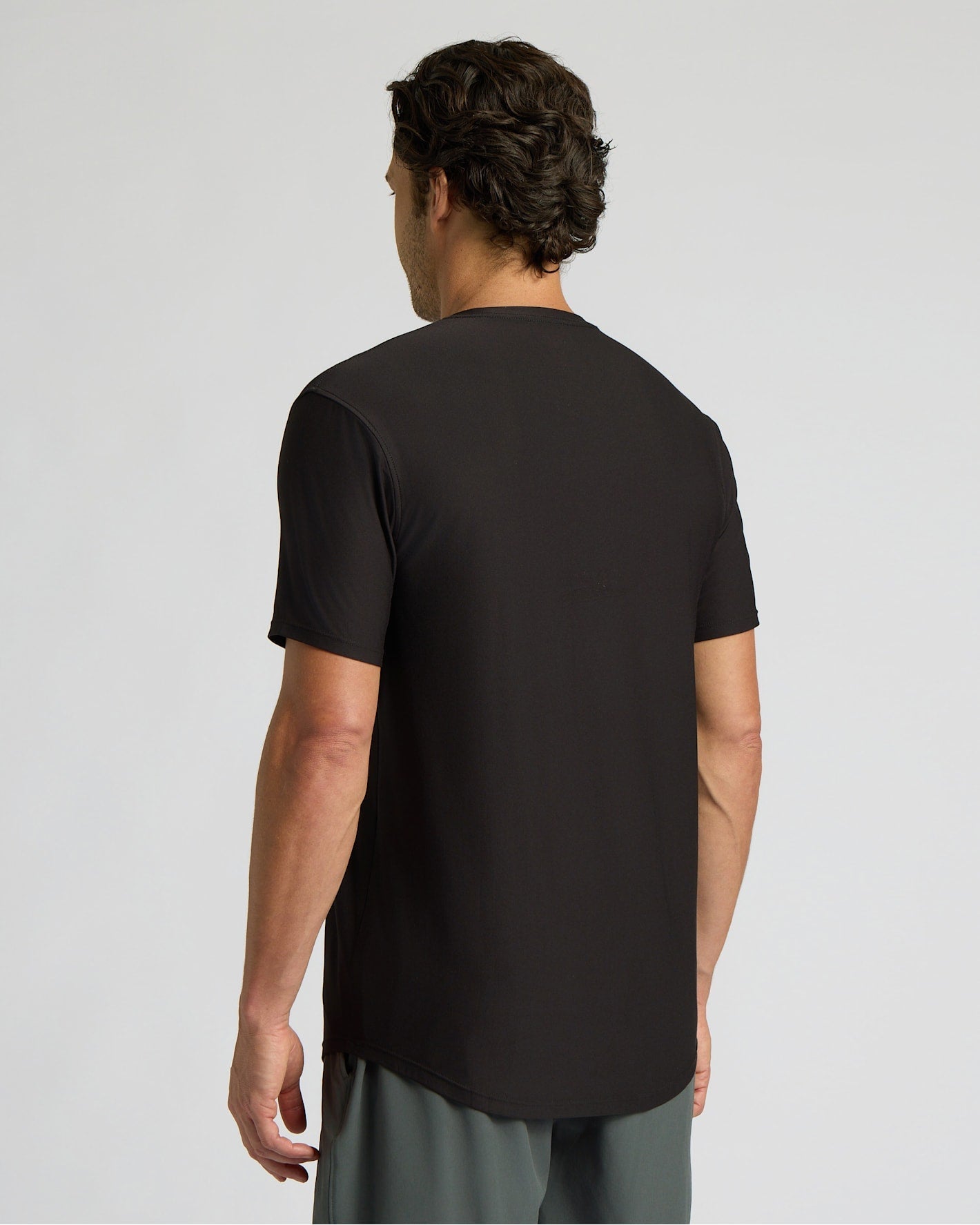 All Black Active Curved Hem Crew 6-Pack