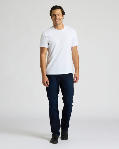 All White Short Classic Crew Neck 6-Pack