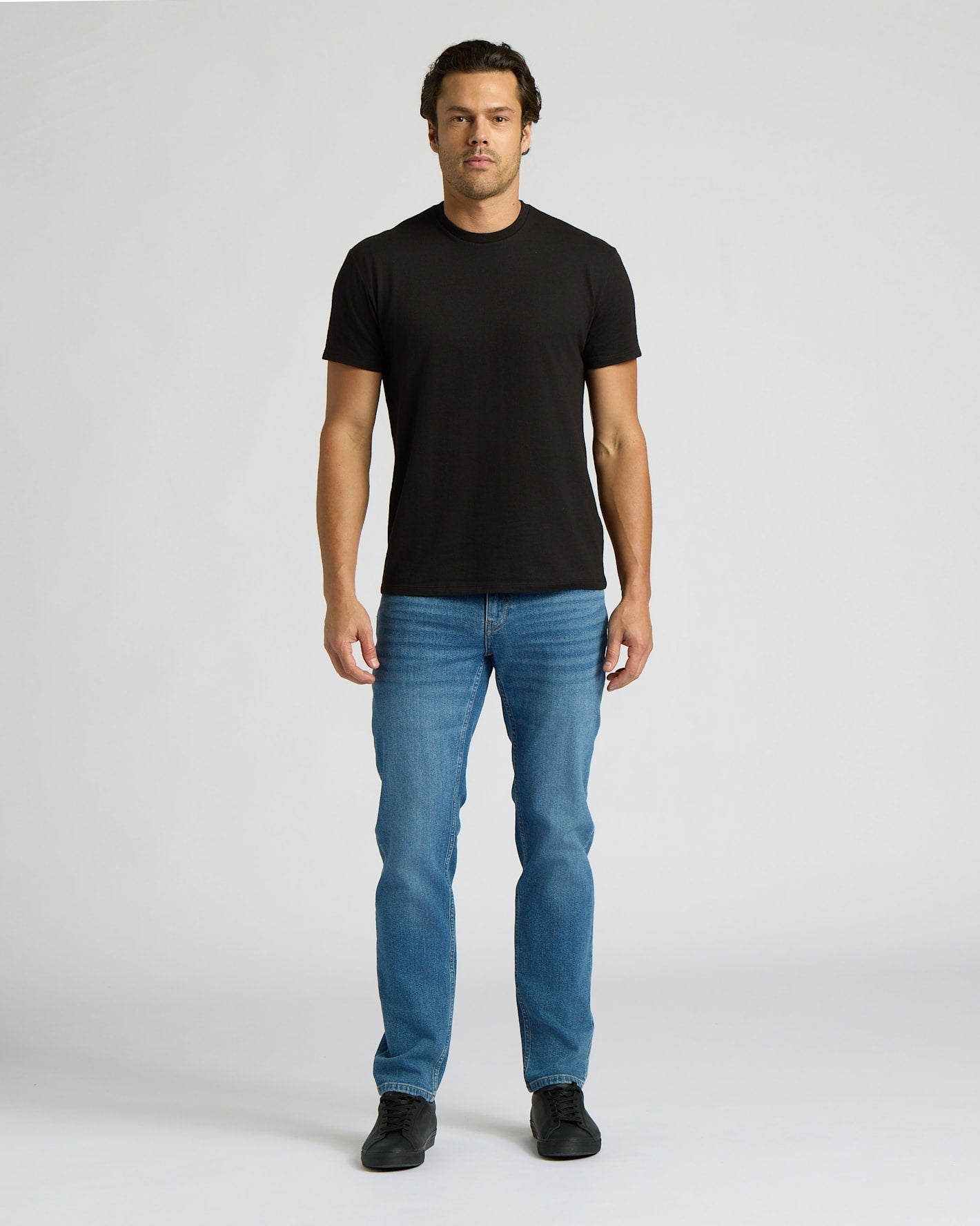 All Black Short Classic Crew Neck 6-Pack