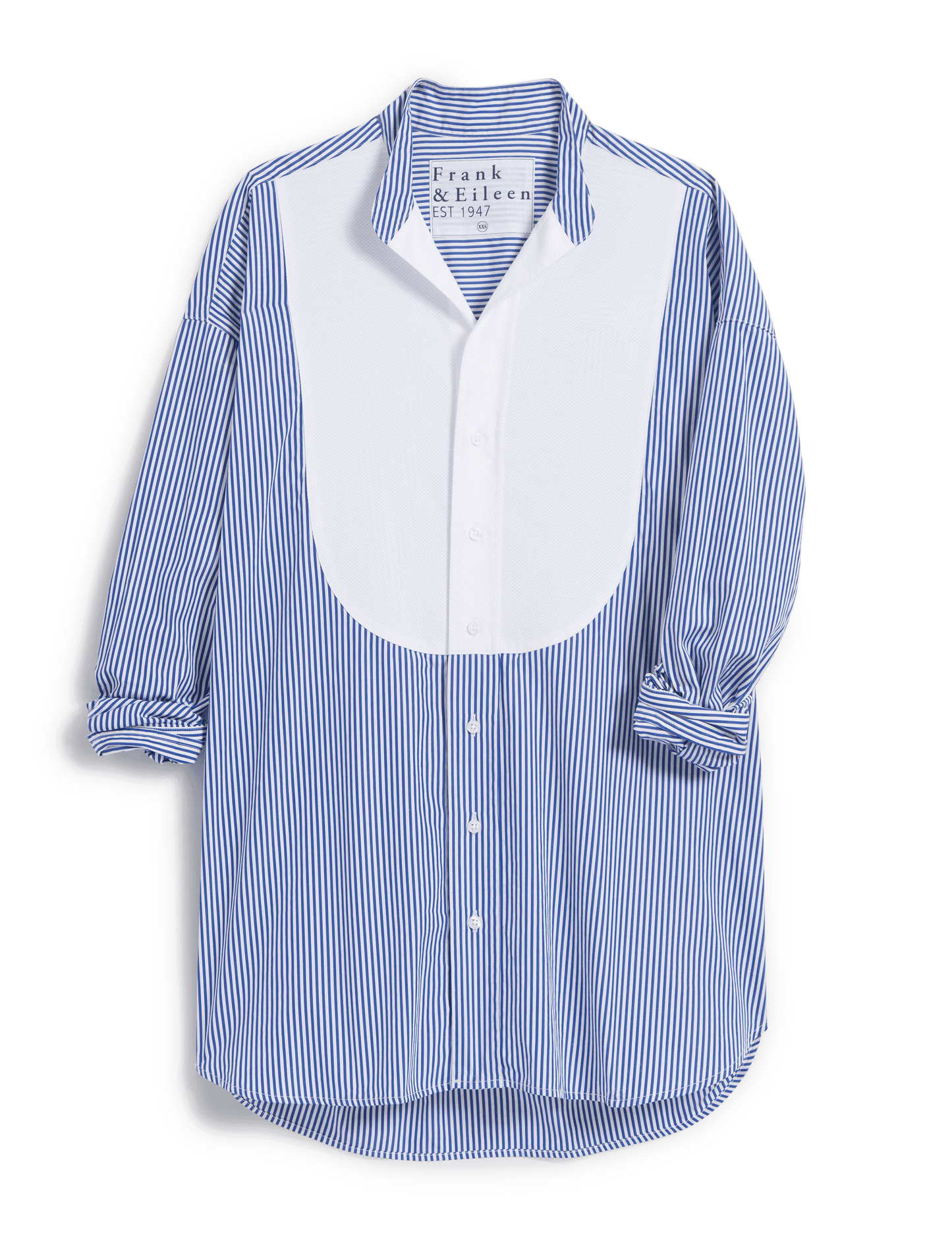 VICTORIA Blue Stripe with White Bib, Italian Superluxe