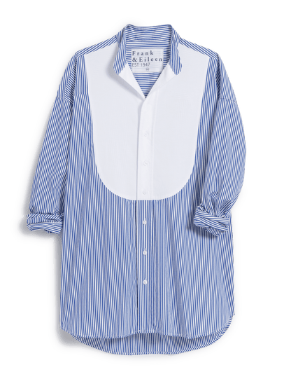 VICTORIA Blue Stripe with White Bib, Italian Superluxe