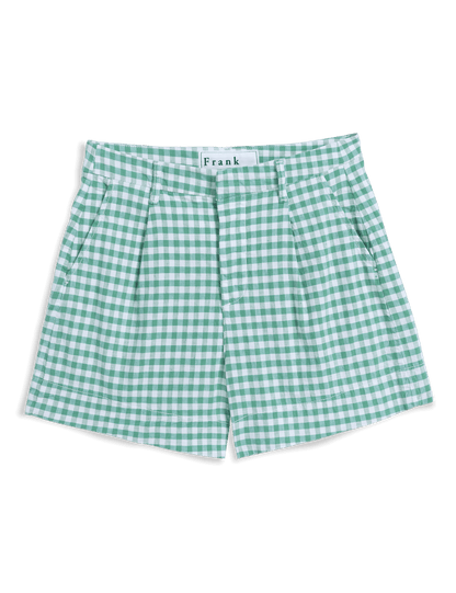 WATERFORD Green Gingham, Italian Performance Linen