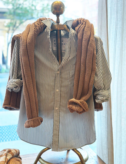 WAVERLY Army Green Stripe, Italian Superluxe