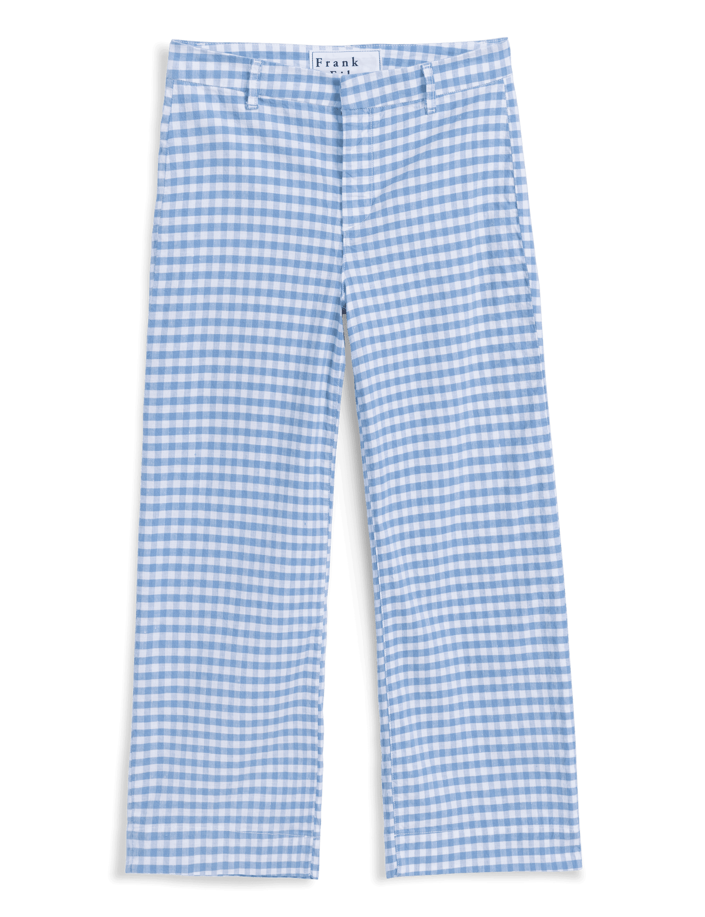 WEXFORD Blue Gingham, Italian Performance Linen