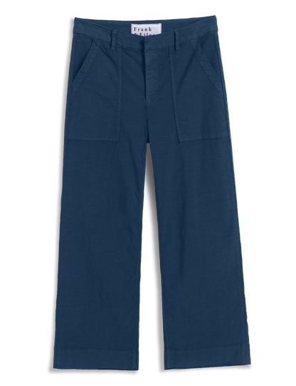 WEXFORD PATCH POCKET Summer Navy, Italian Performance Linen
