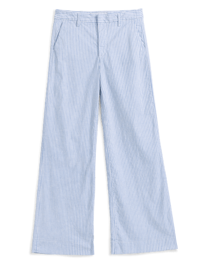 WEST VILLAGE Blue and White Stripe, Italian Performance Linen