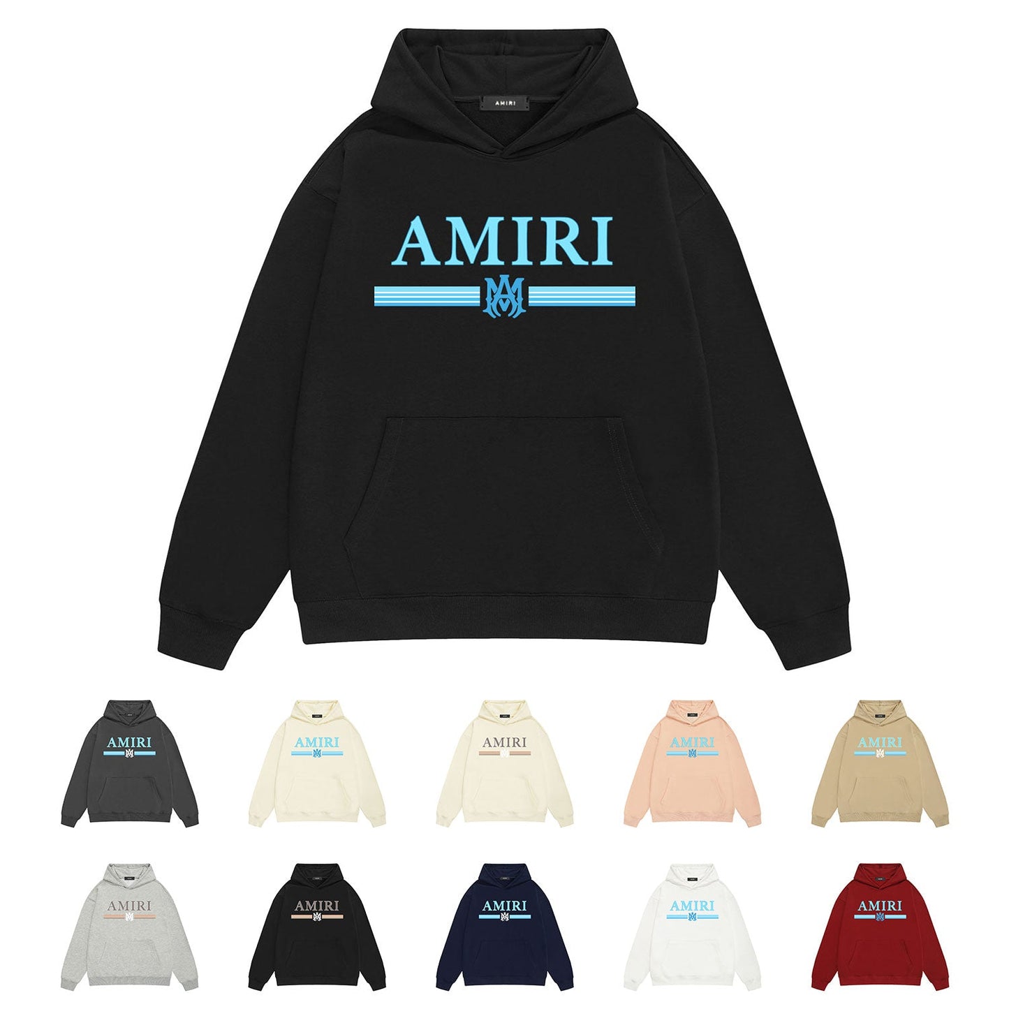 Amiri Hoodie Printed Trendy Pure Cotton
