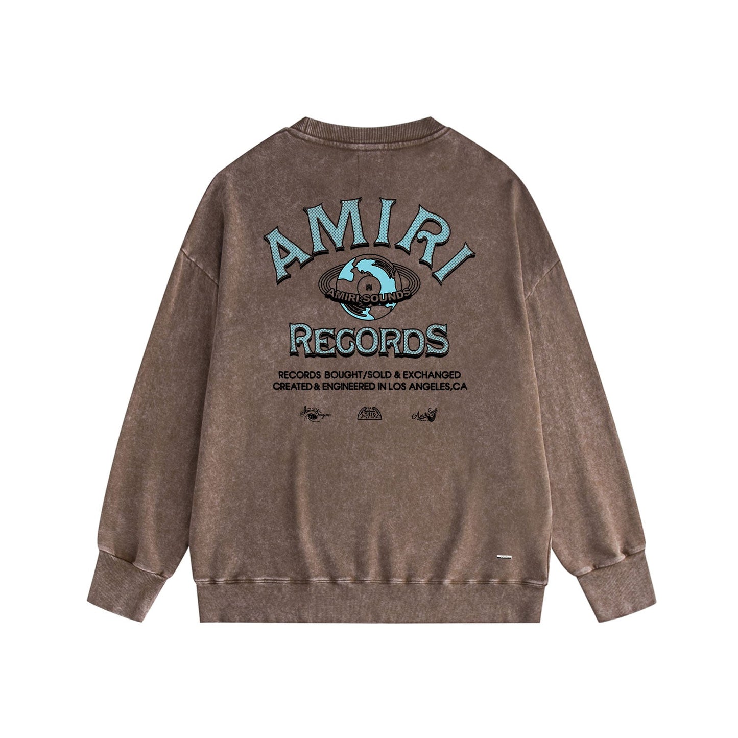 Amiri Distressed Sweatshirt Printed Trendy Pure Cotton