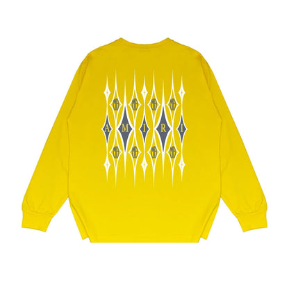 Amiri Long Sleeved Shirt Printed Trendy Pure Cotton