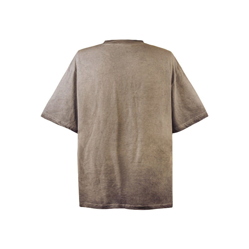 American vintage street T-shirt retro men's loose casual half sleeve