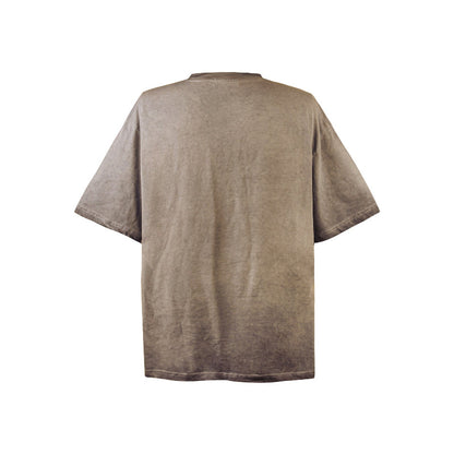 American vintage street T-shirt retro men's loose casual half sleeve