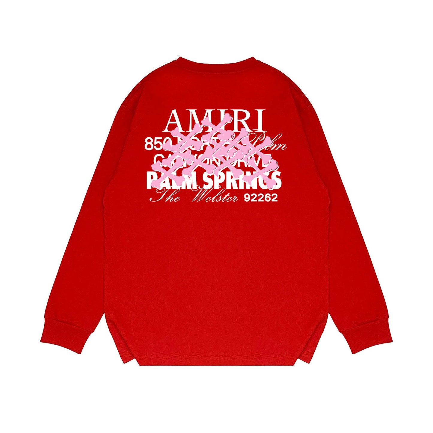 Amiri Long Sleeved Shirt Printed Trendy Pure Cotton