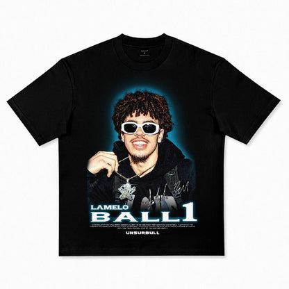 American vintage cotton loose short sleeve cotton football