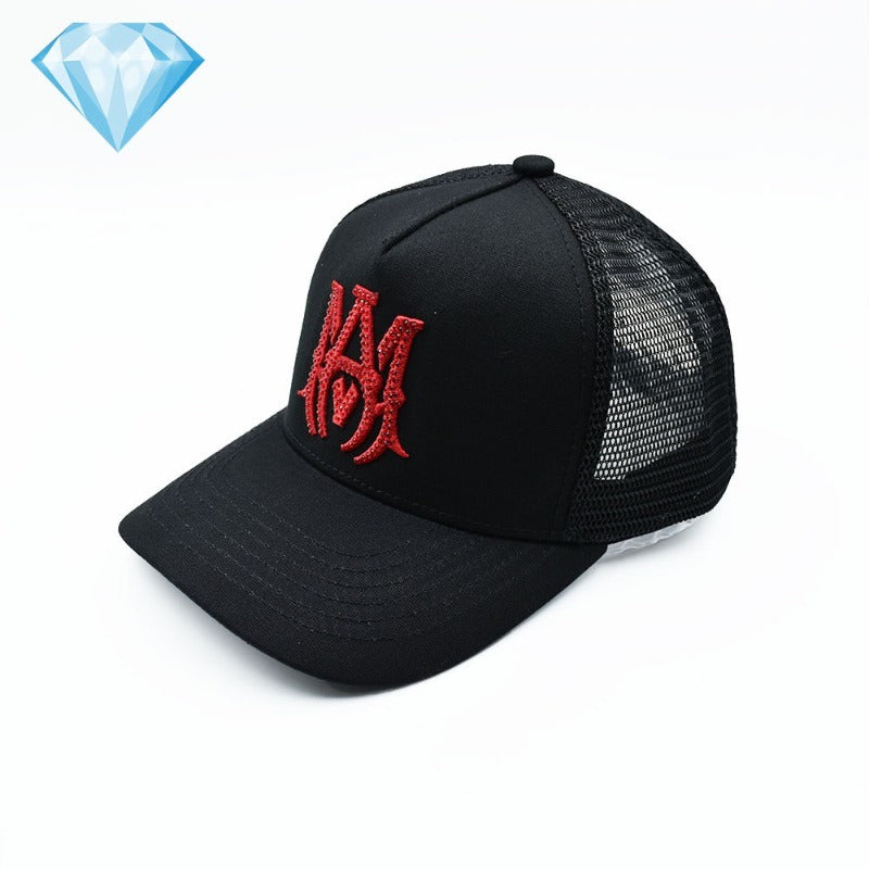 Amiri hat embroidered diamond hat