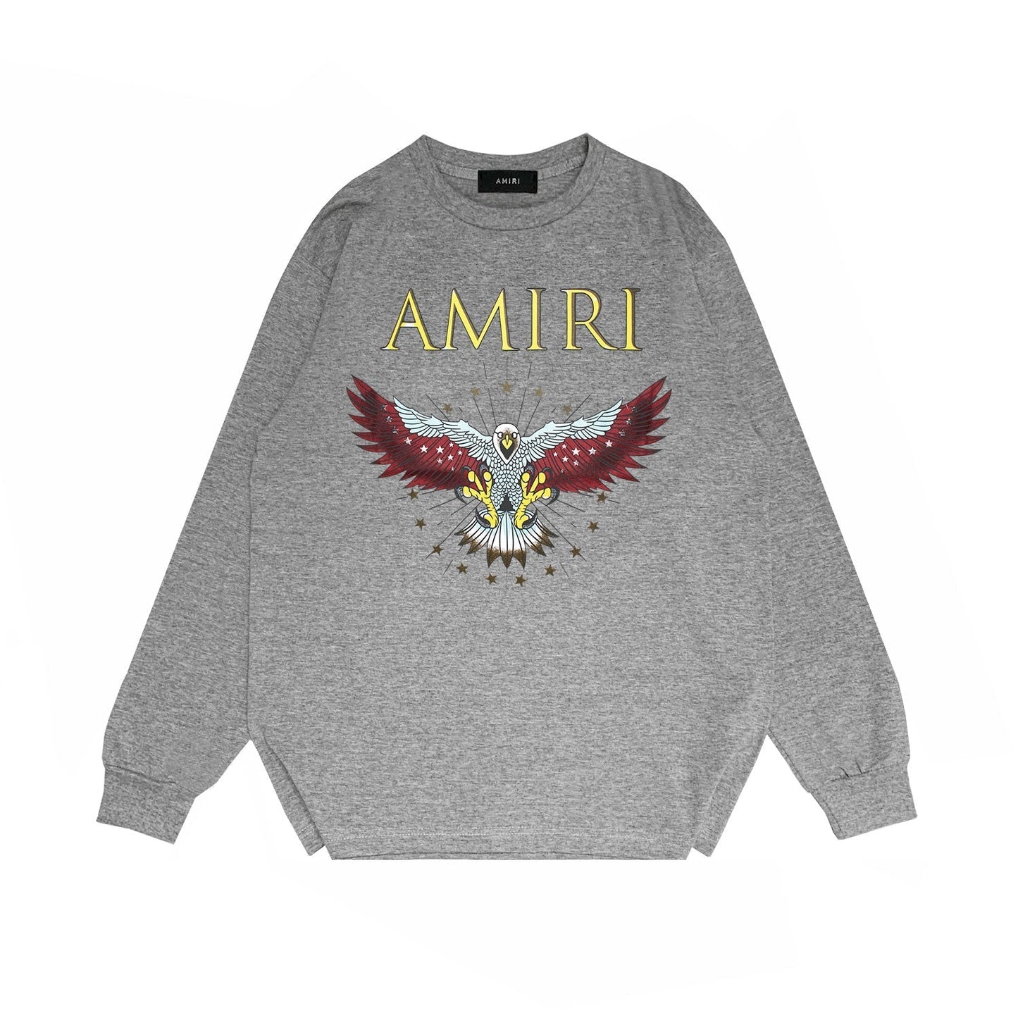 Amiri Long Sleeved Shirt Printed Trendy Pure Cotton