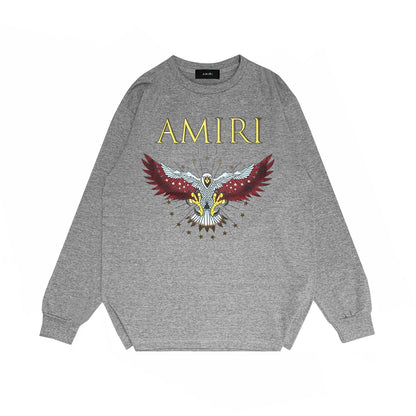 Amiri Long Sleeved Shirt Printed Trendy Pure Cotton